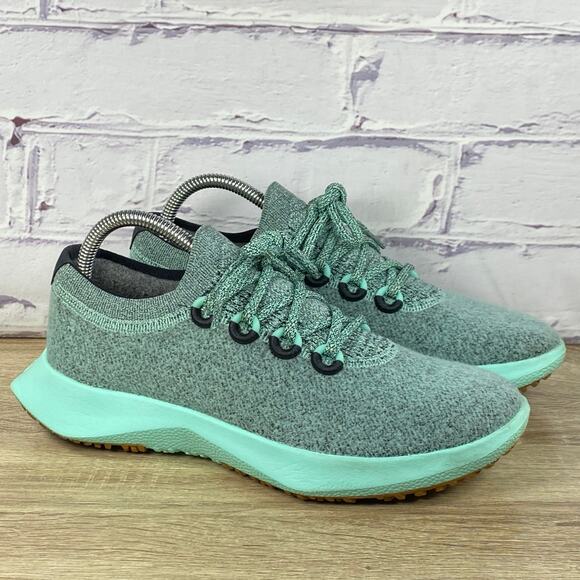 Allbirds Wool Dasher 2 Green Running Shoes Women's Size 9 Athletic Sneakers - Picture 1 of 8